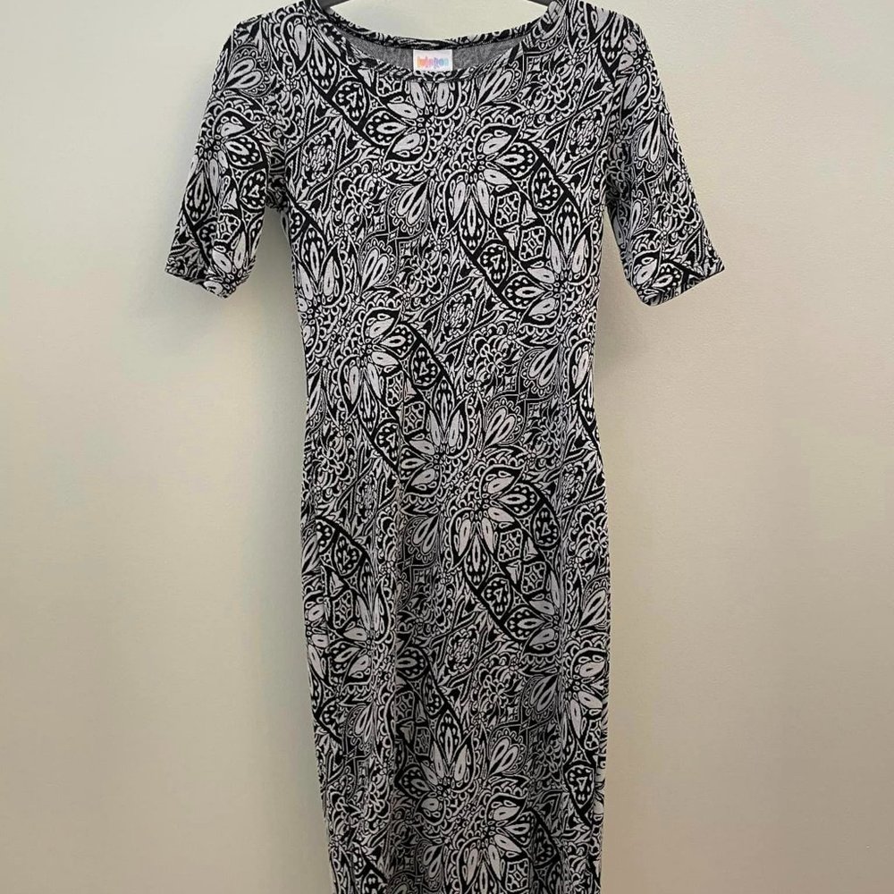 Black and White LuleRoe Pencil Dress